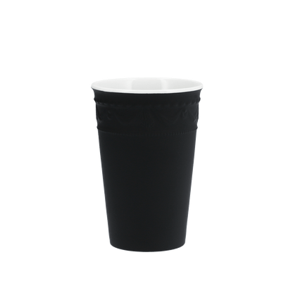 KPM To-go Becher-Set Black & White inkl. Ledermanschetten