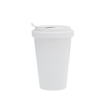 KPM To-go Becher, KURLAND BLANC NOUVEAU, Weiss